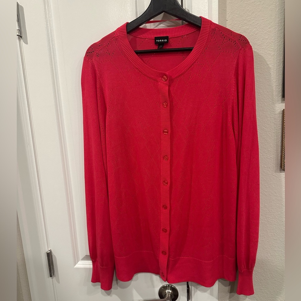 TORRID Women’s Pink Cardigan